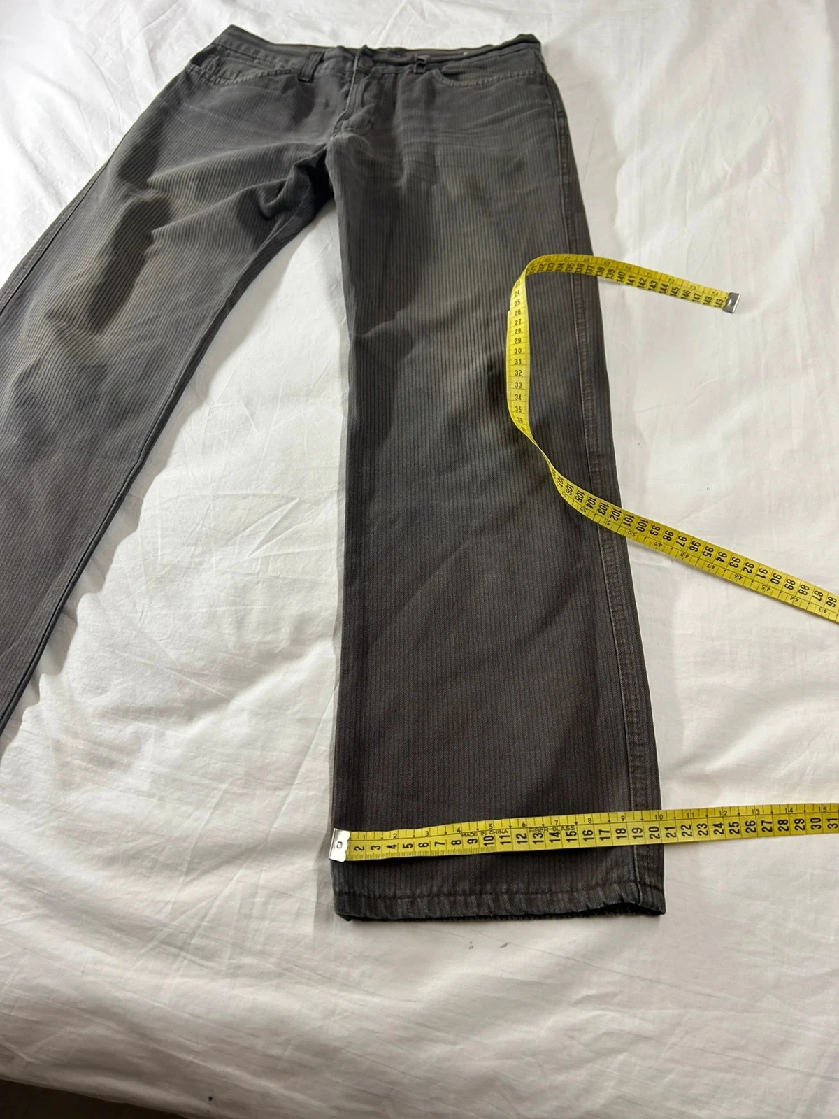 Jean gris marrón acanalado Celio – photo 7
